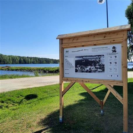 Keiteleen kylänraitti sataman lokaatiotaulu